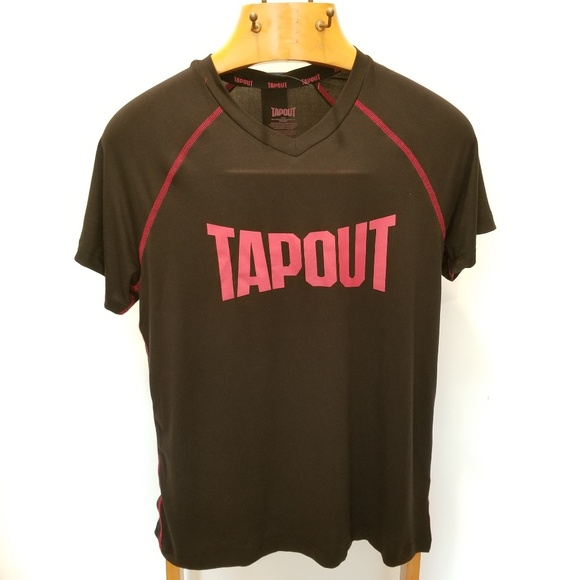 Tapout Other - COPY - Tapout Black Red Polyester Spandex Shirt